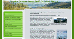 Desktop Screenshot of alaskagreenjeeptours.com