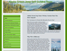 Tablet Screenshot of alaskagreenjeeptours.com